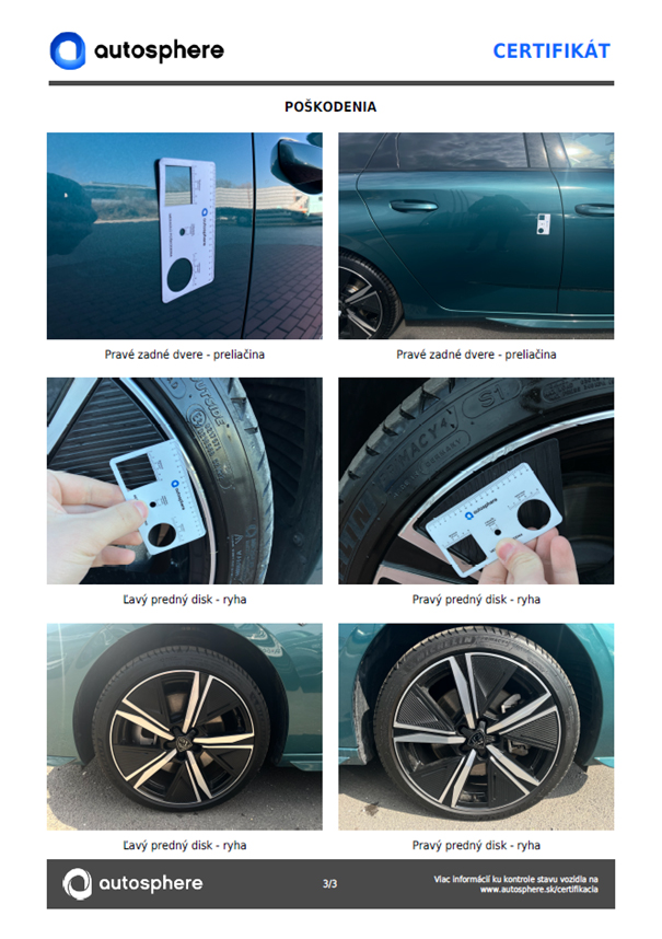 Certifikát Autosphere